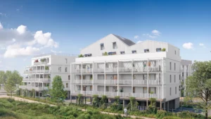 Perspective extérieure du projet Cobalt à Carquefou / programme réalisé par imoja