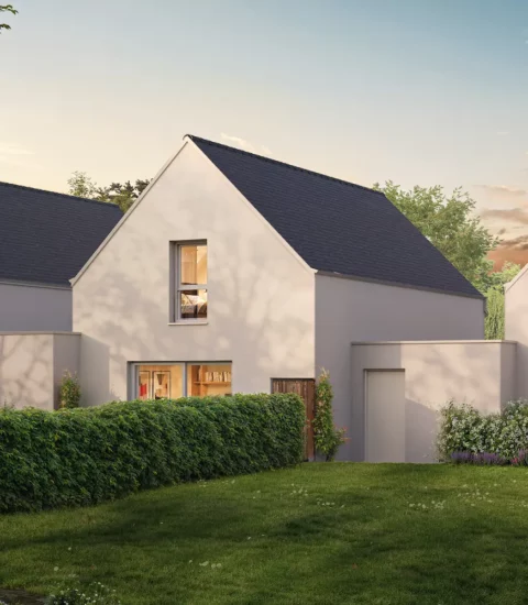 Perspective maisons Fouesnant Boc'h Logot / projet immobilier par imoja