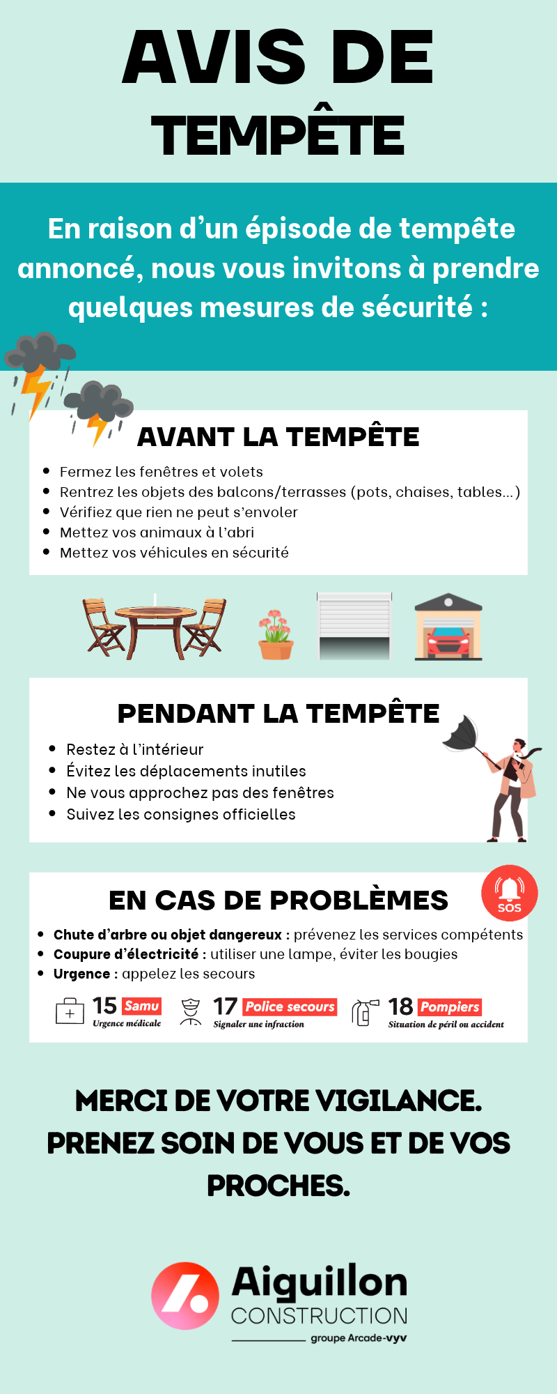 Tempête Austen : adoptons les bons réflexes
